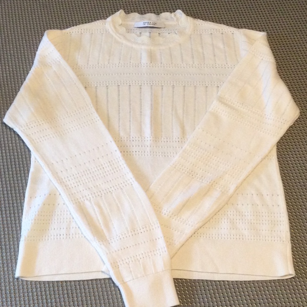 10 Crossbody Derek Lam Cream Knit Sweater